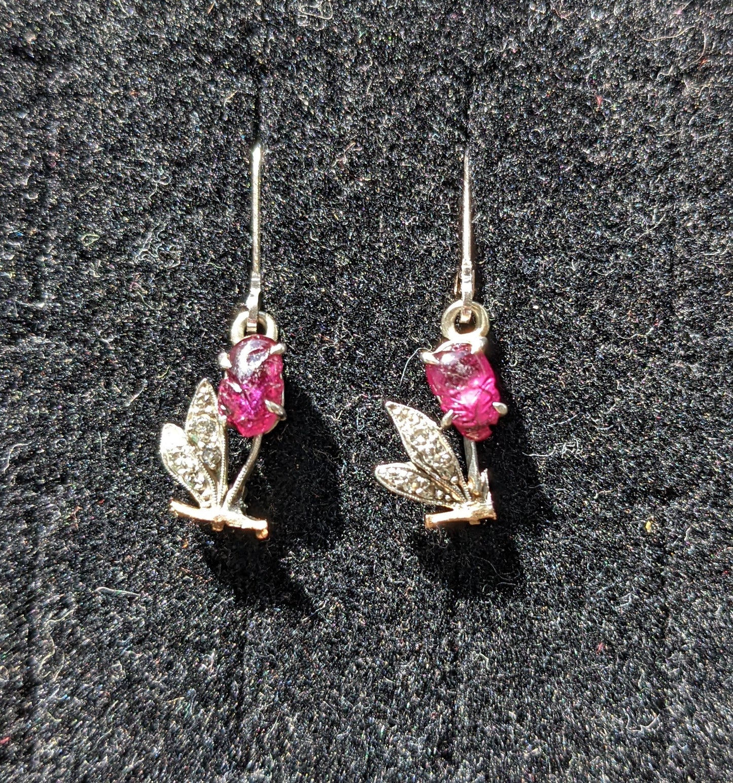 Ruby and Diamond Tutti Frutti Earrings