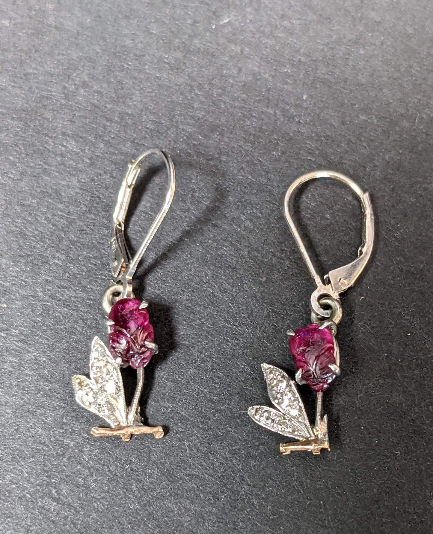 Ruby and Diamond Tutti Frutti Earrings