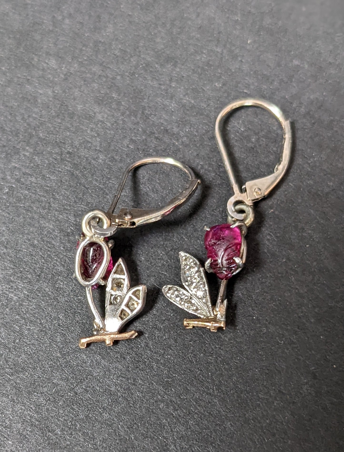 Ruby and Diamond Tutti Frutti Earrings
