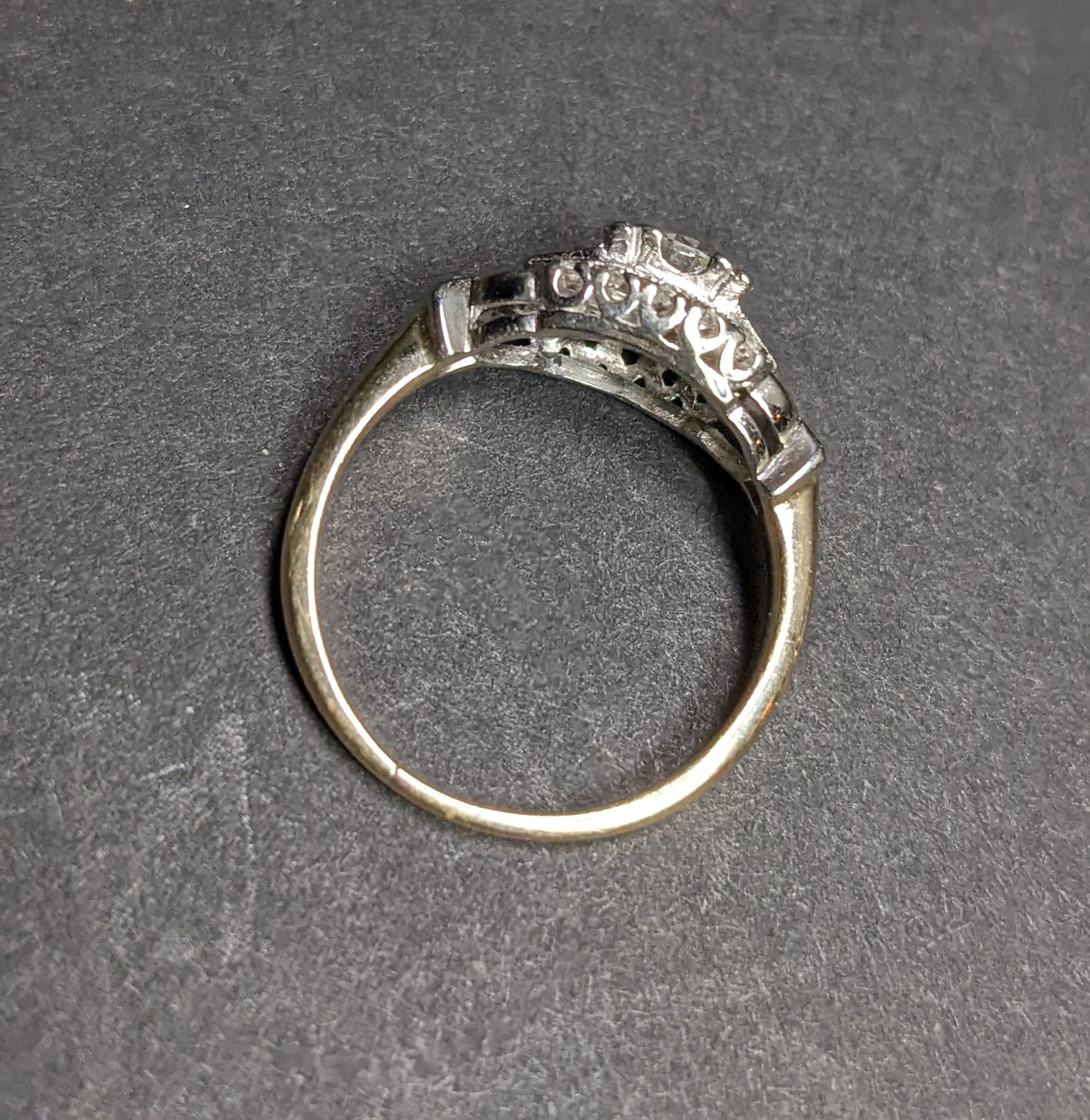 1930's transitional cut diamond ring