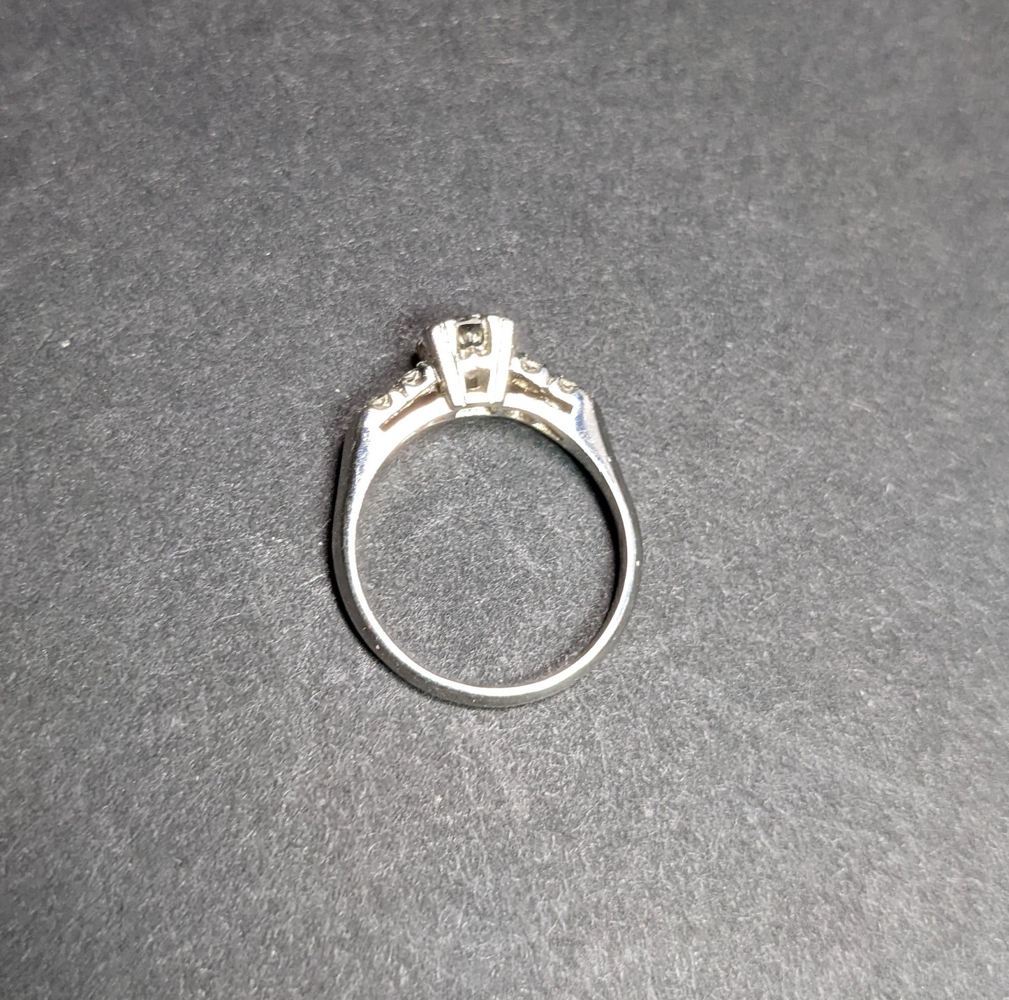 Early 1900's illusion mounting diamond ring