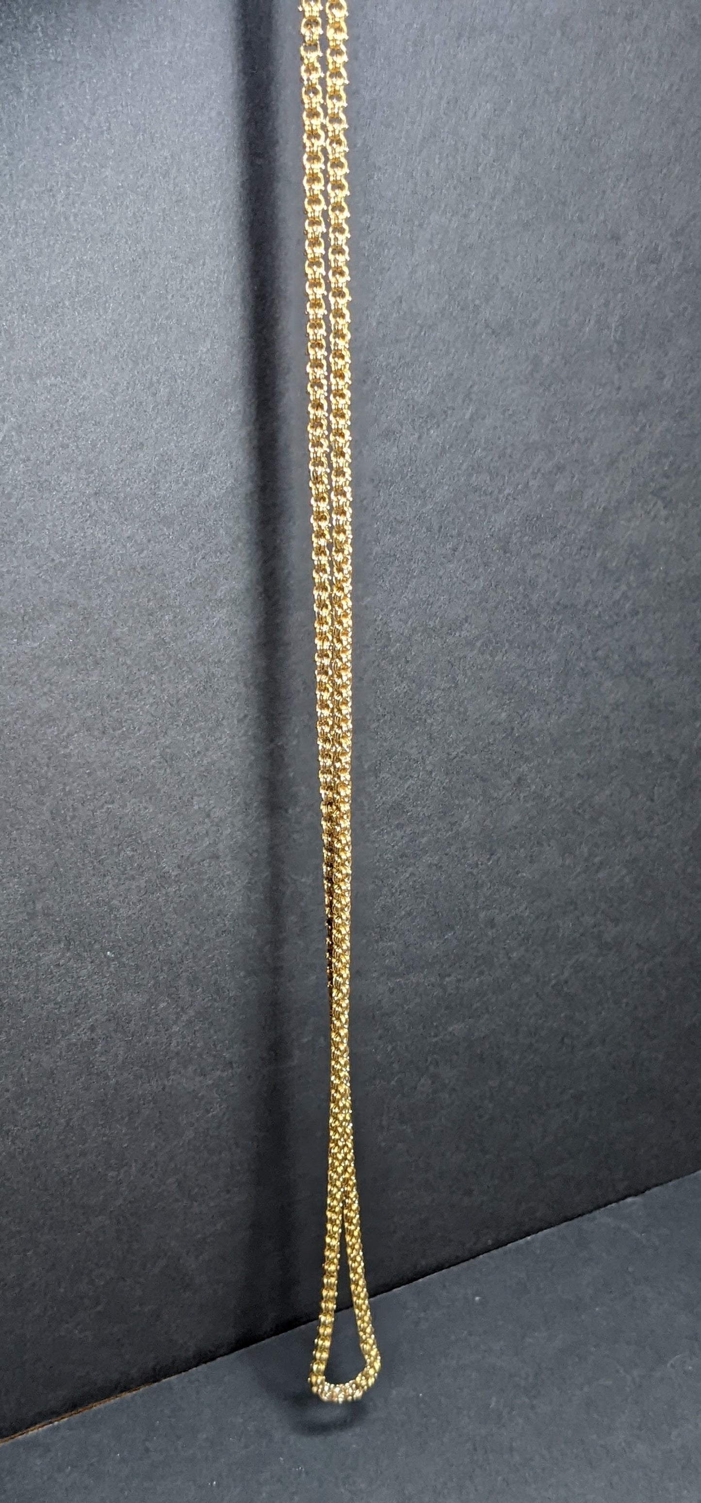 Long fancy belcher chain with open ends