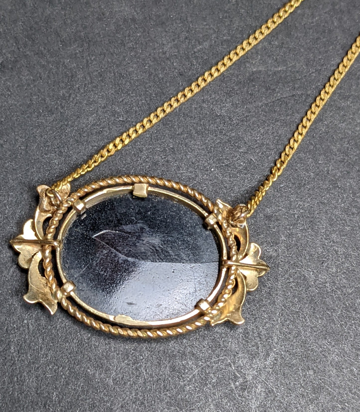 Large Floral Micro Mosaic Necklace