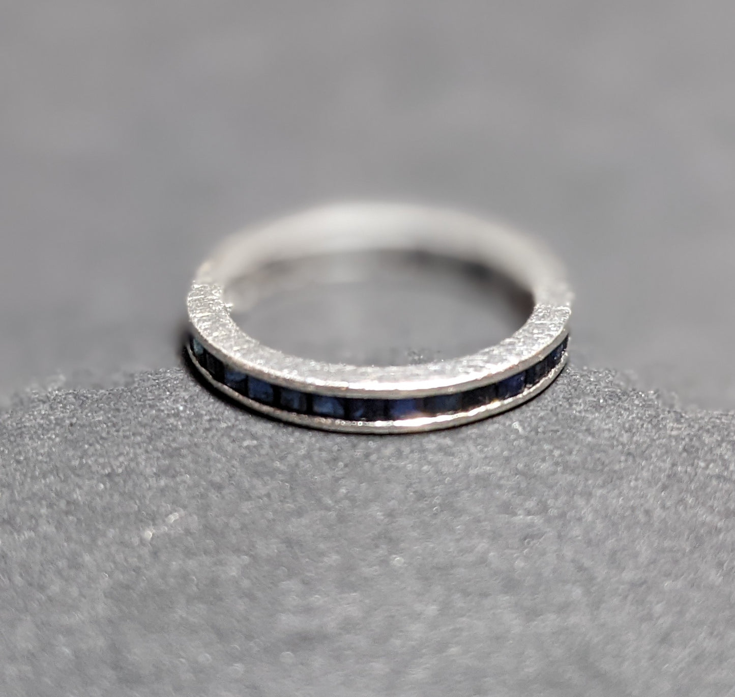 14K white gold sapphire channel set eternity band (15)