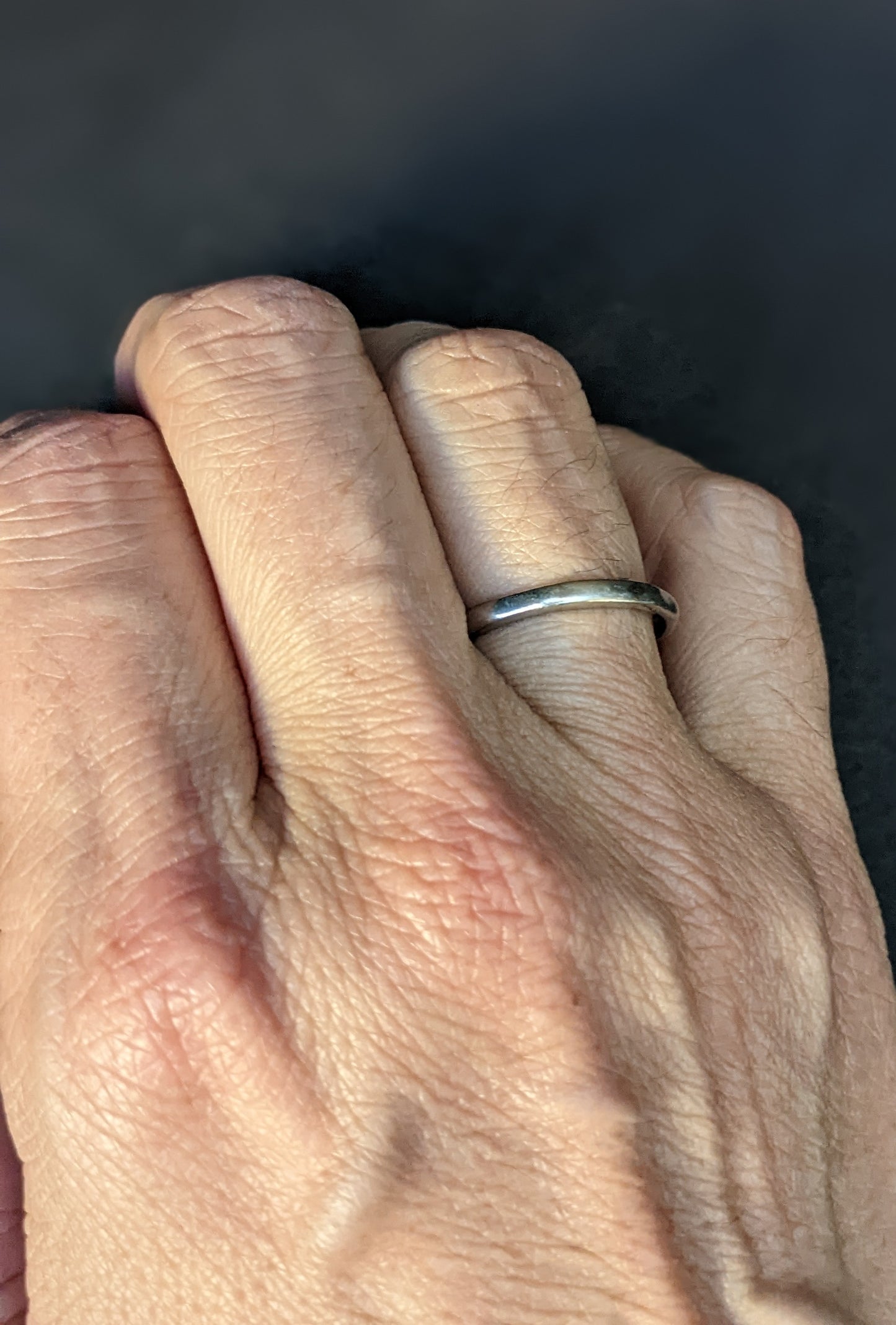 Beveled edge platinum band (8)