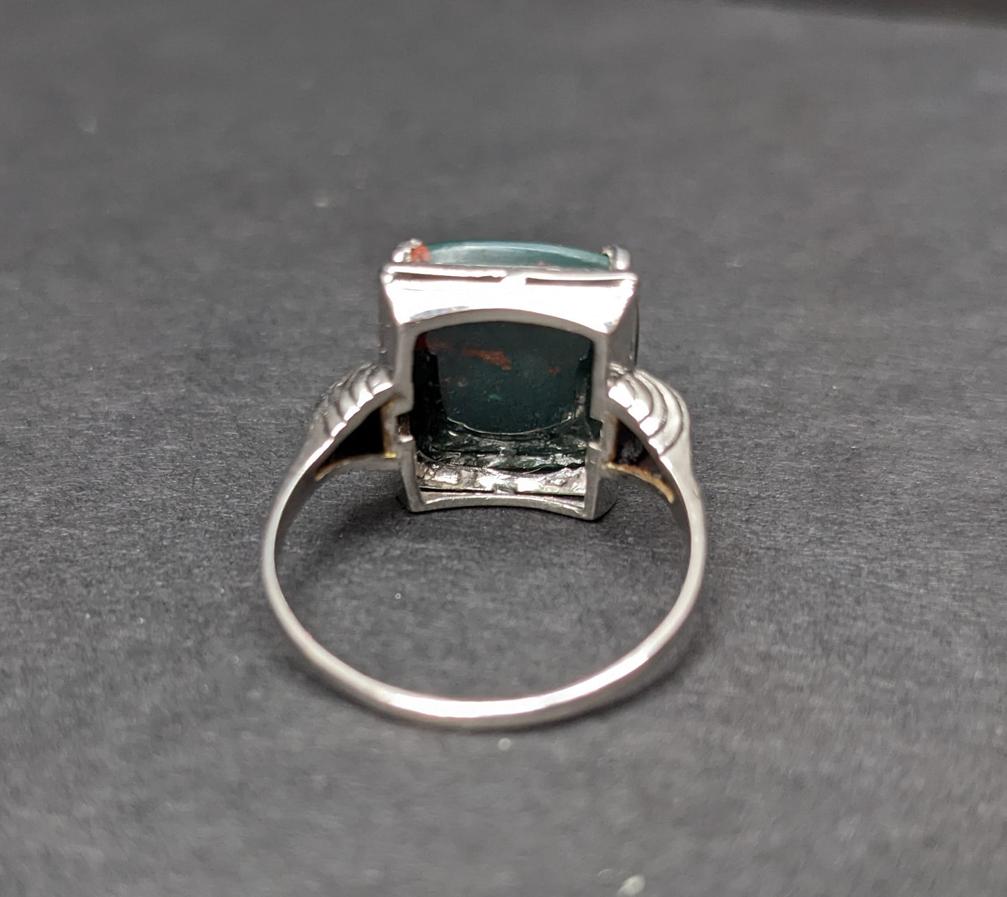 Bloodstone intaglio of crown and griffin