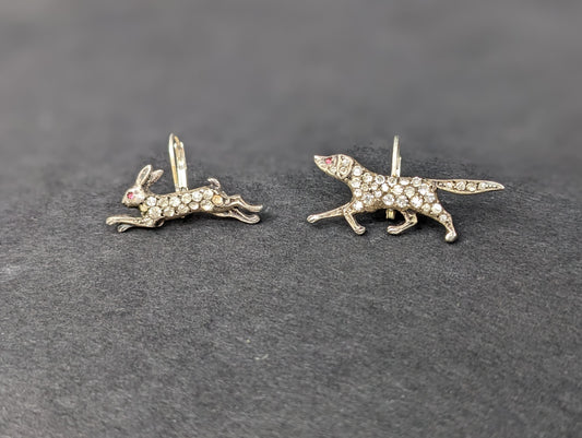 English sterling paste hunting dog & rabbit