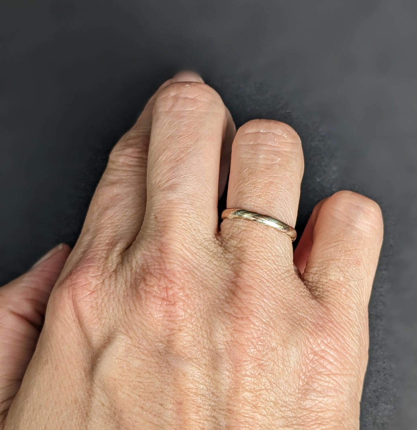 Tricolor Gold Band 9Kt