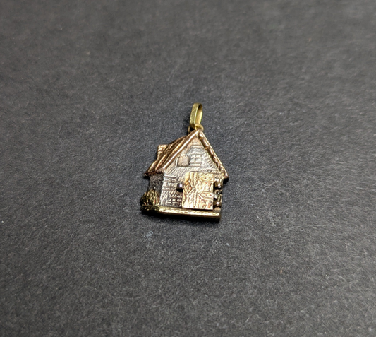 Silver and Gold Cabin with Door that Opens to a Heart