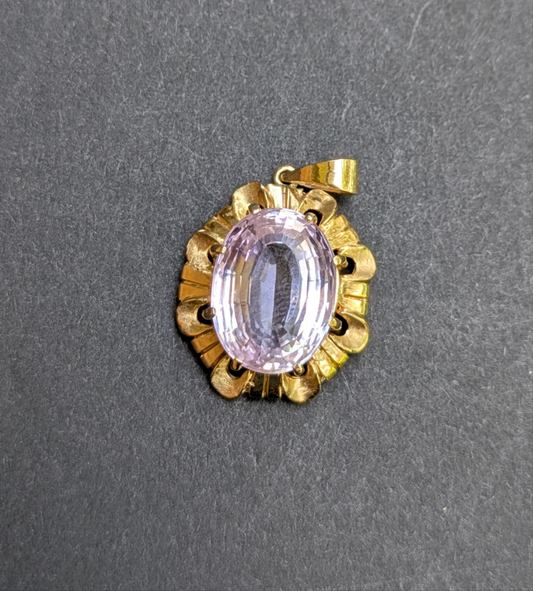 14kt Kunzite Pendant