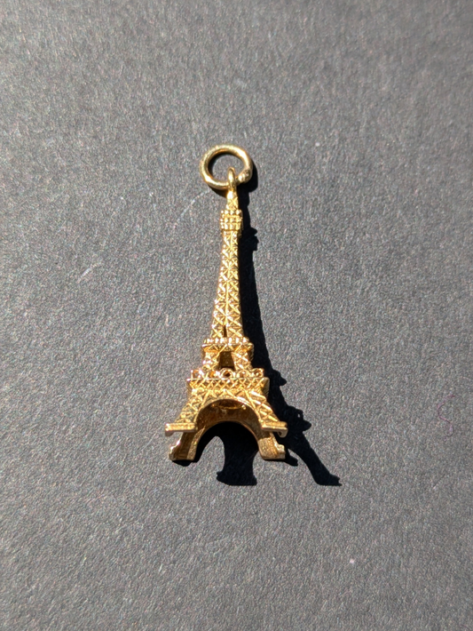 Large 14kt Eiffel Tower Pendant