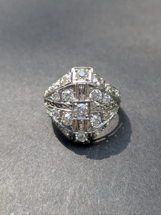 Platinum OEC Diamond Fantastic Fillgree