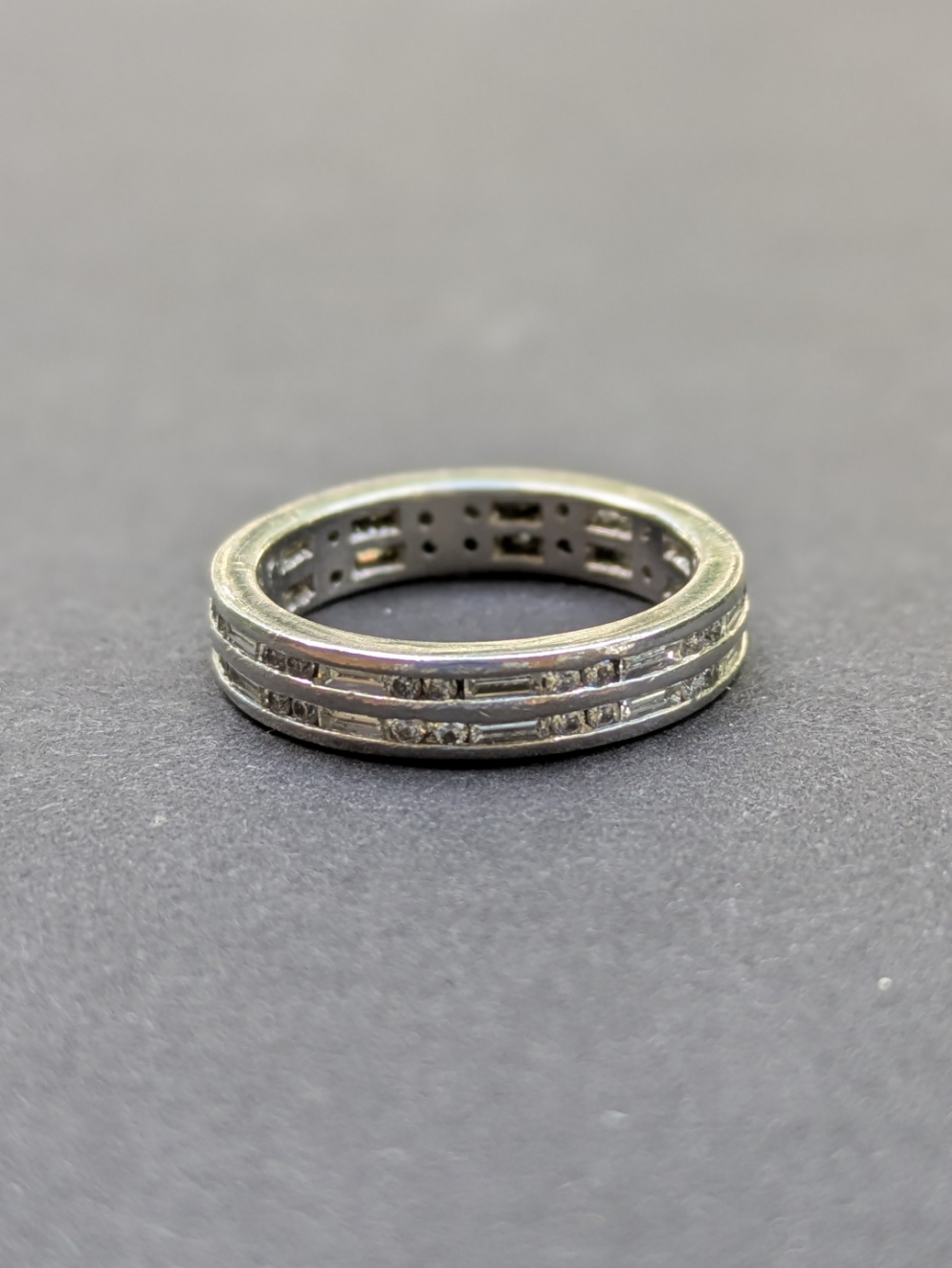 Platinum Edwardian Diamond Band