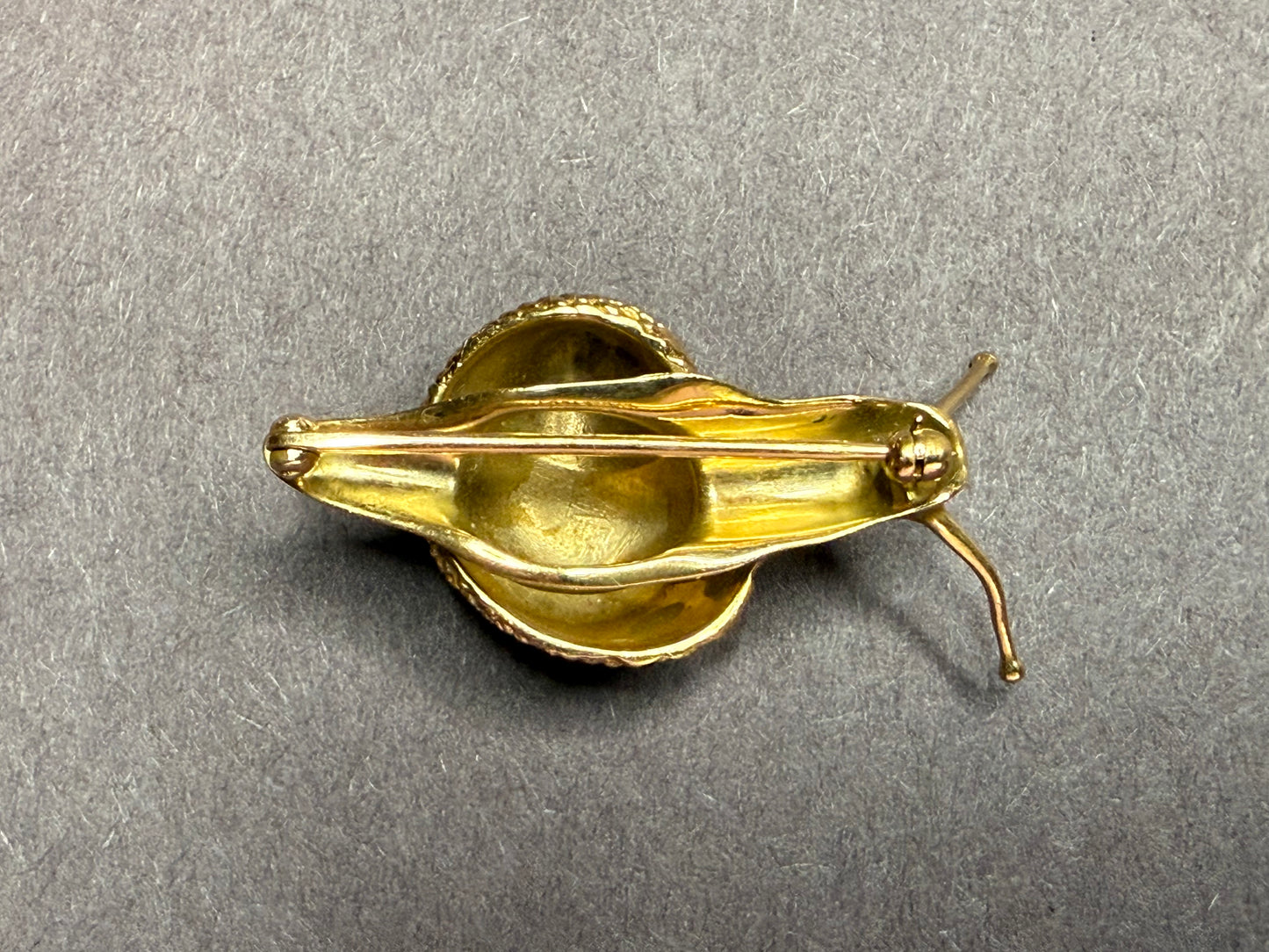 Vintage American 14k Snail Brooch