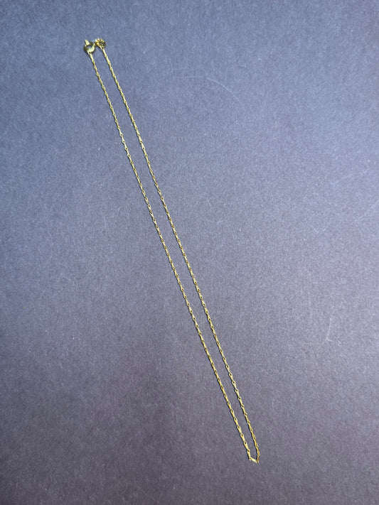 18k Art Deco Yellow Gold Chain