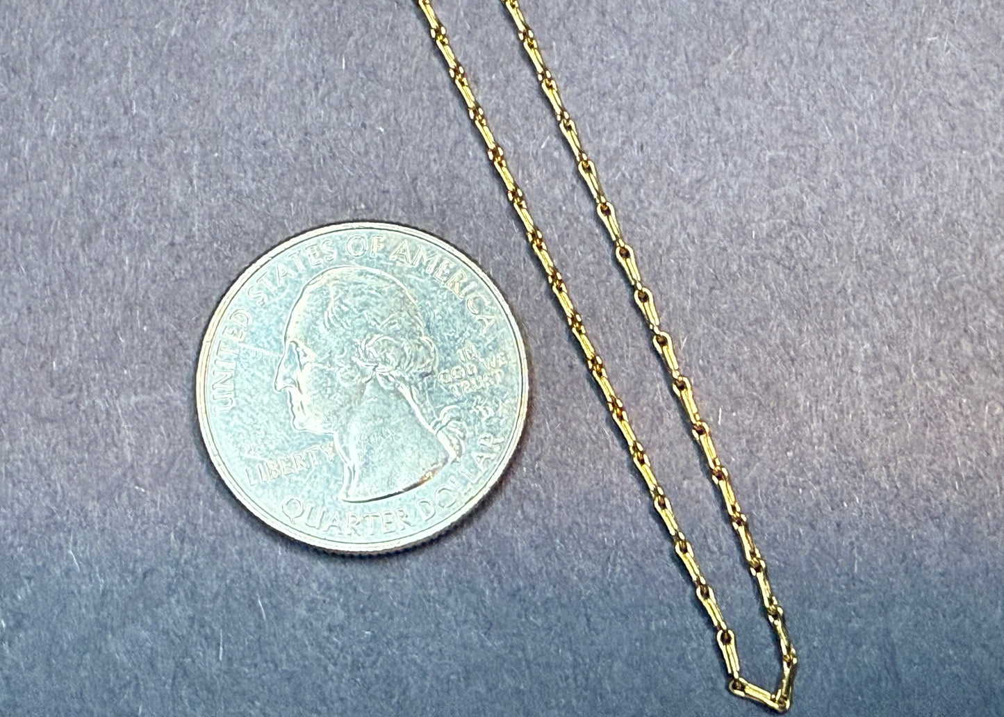 18k Art Deco Yellow Gold Chain