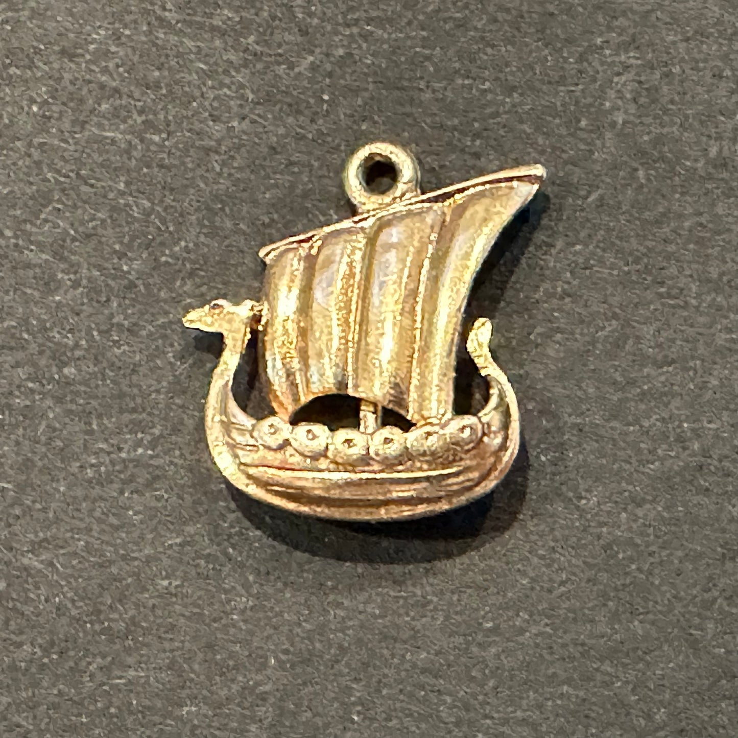 14k Viking Ship Charm