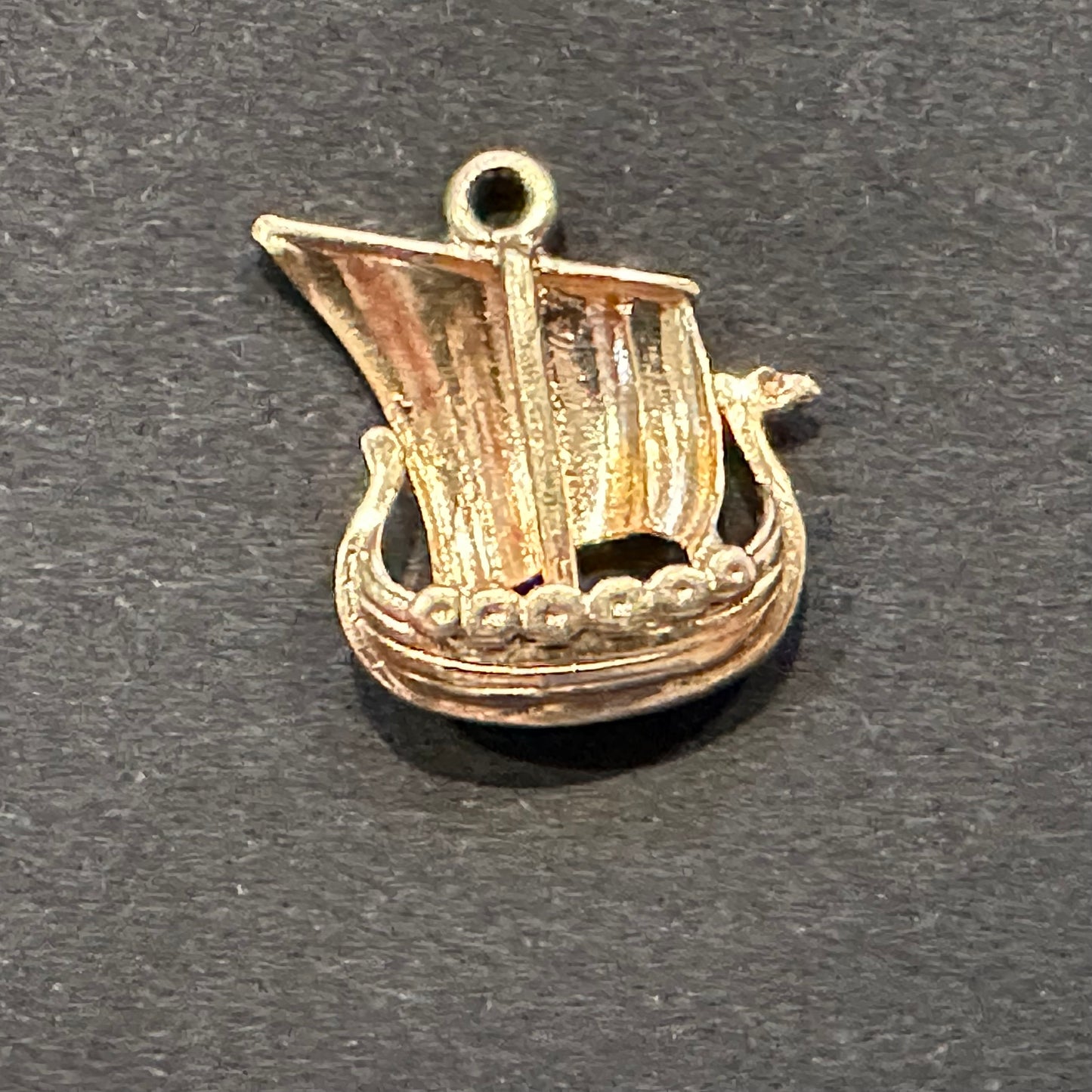 14k Viking Ship Charm