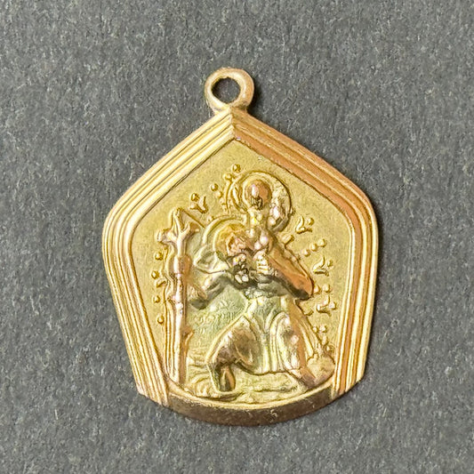 9k St. Christopher Medal Charm