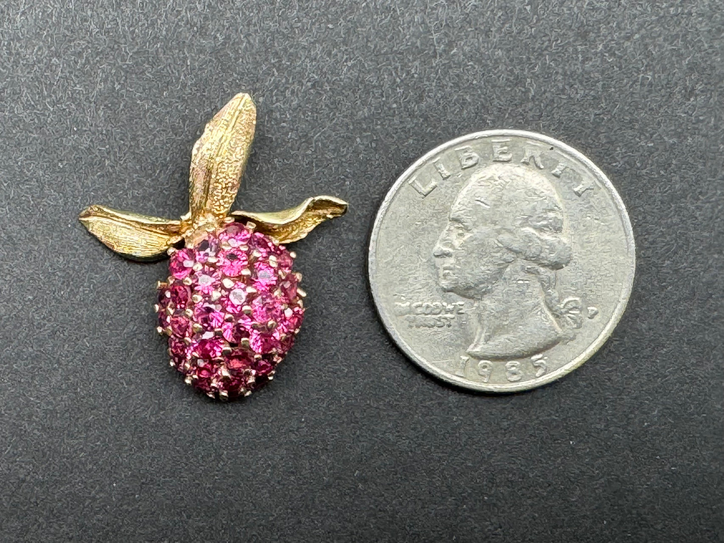 14k Ruby Raspberry Pendant