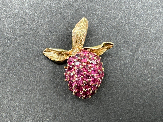 14k Ruby Raspberry Pendant