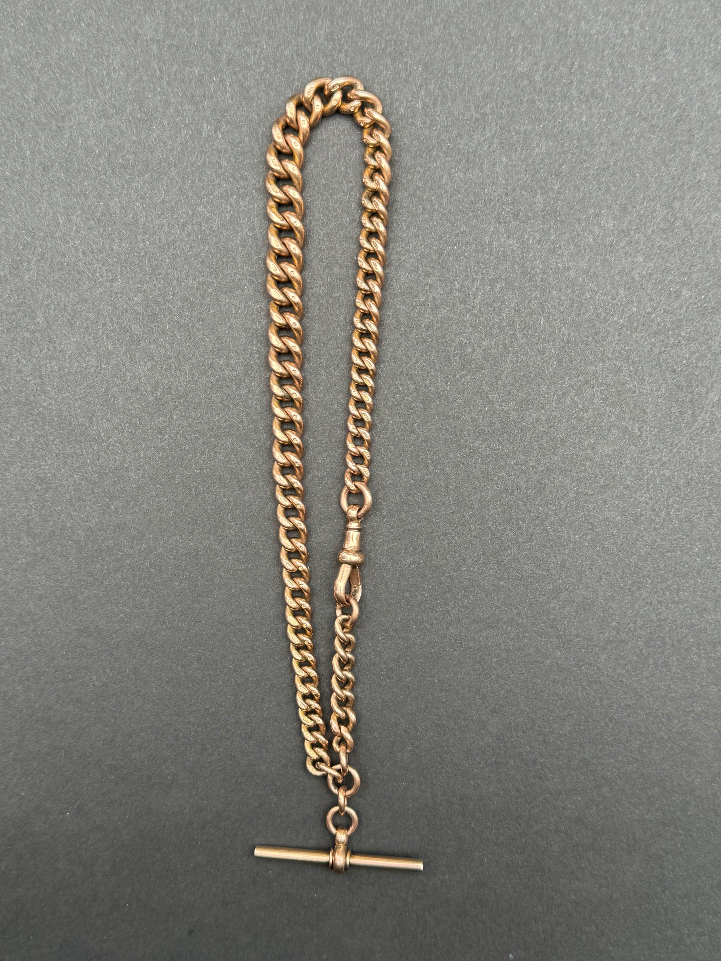 Heavy 9k Albert Watch Chain