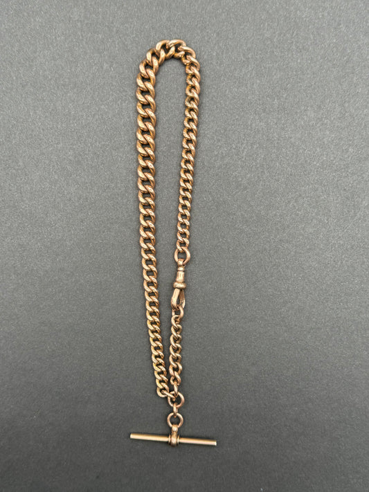 Heavy 9k Albert Watch Chain