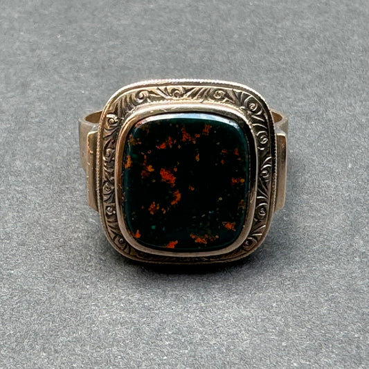 8k 1880 German Bloodstone Ring