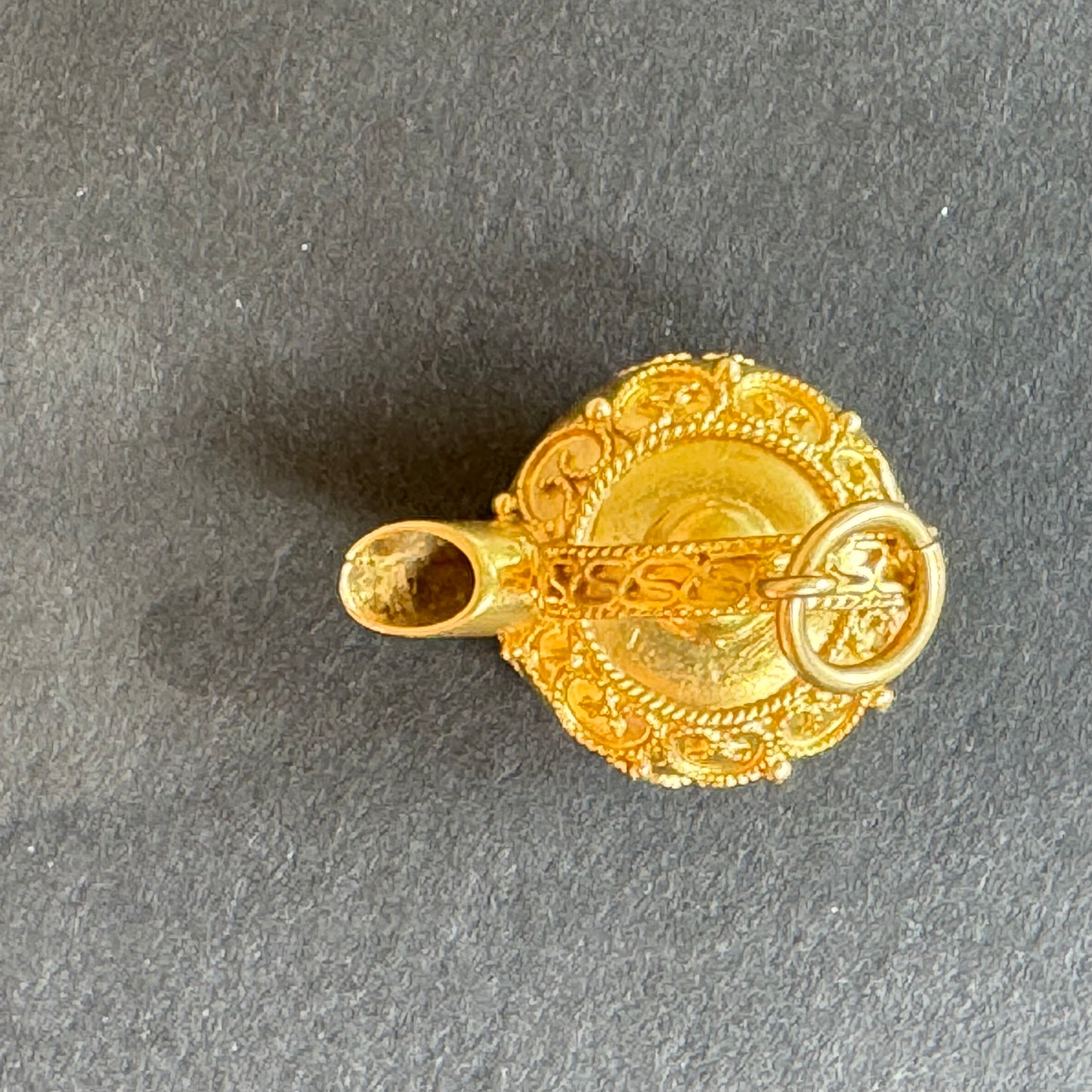 Vintage 18k Greek Teapot Charm