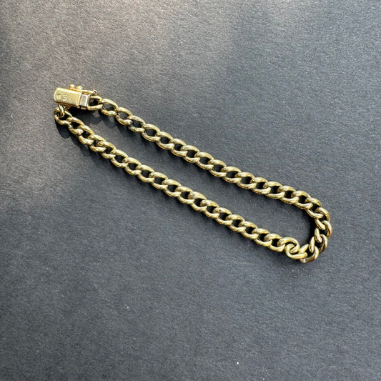 9k Curb Bracelet