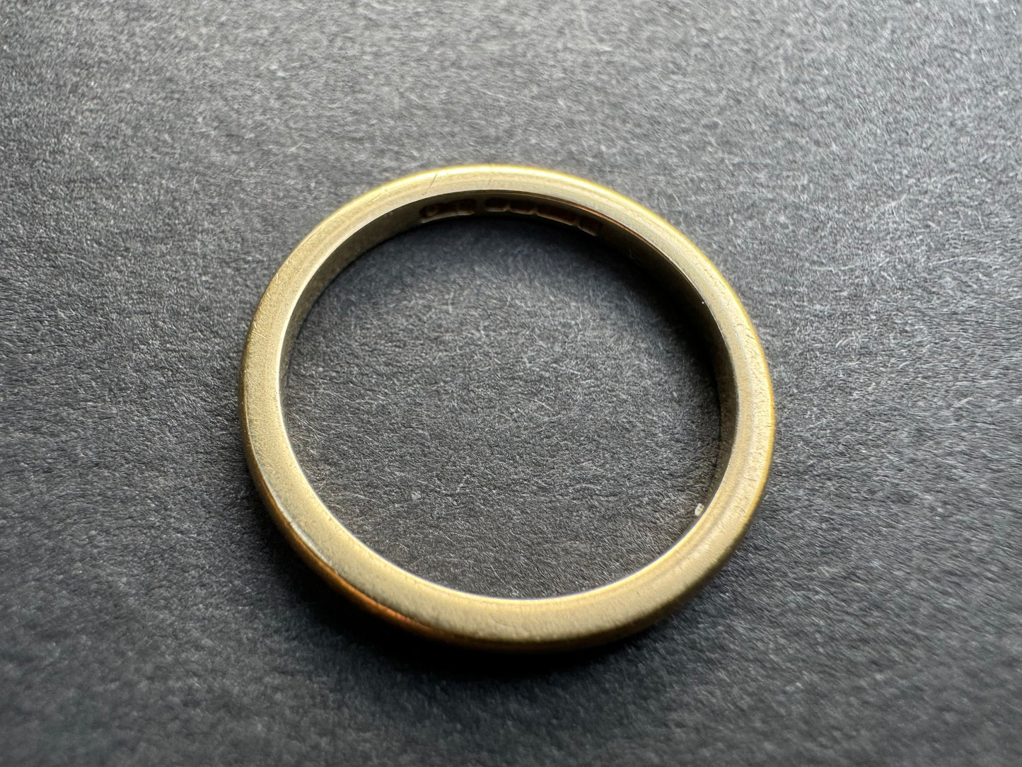 9k Brushed Yellow Gold Band