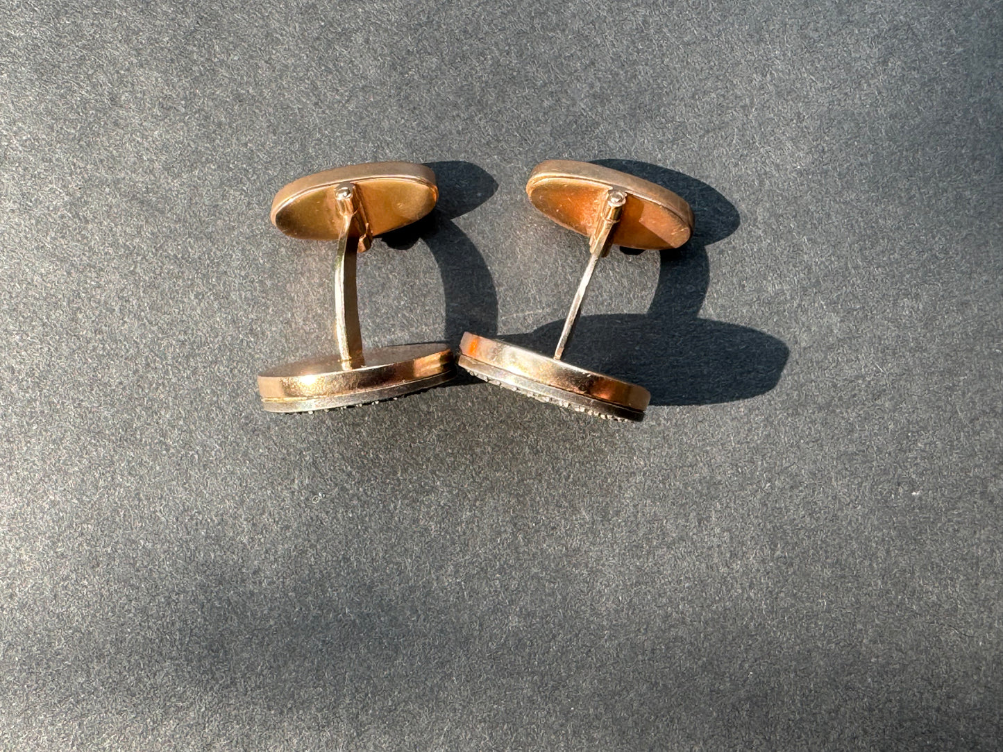 14K Rose Gold Faberge Cufflinks by Audemirs Hendmirk