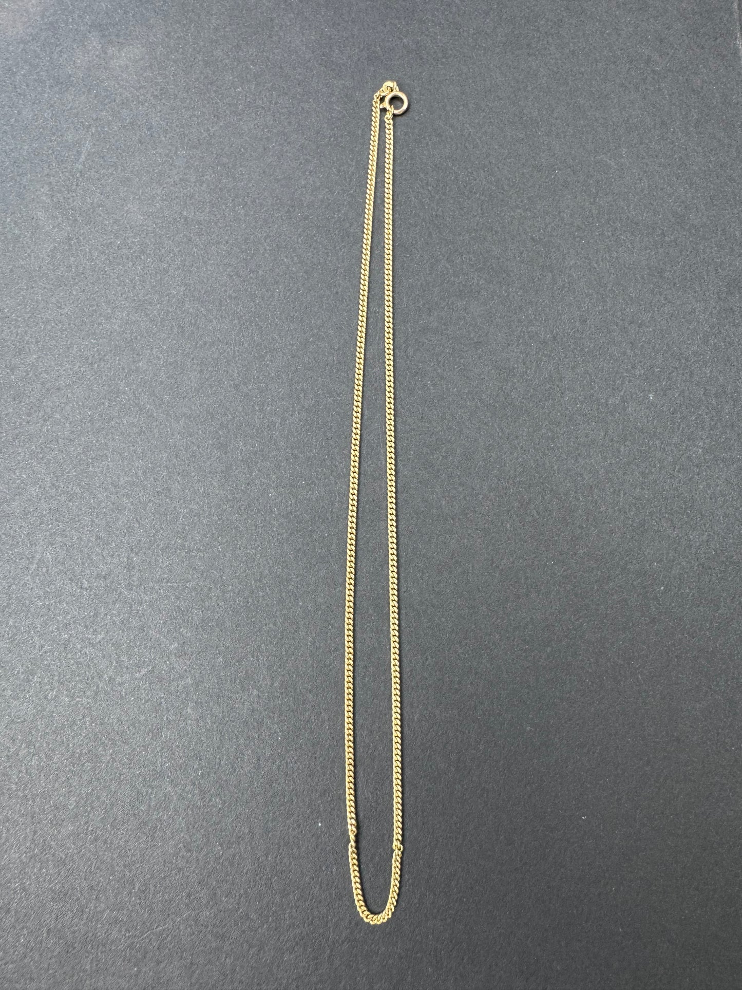 10k Gold Vintage Flat Curb Chain