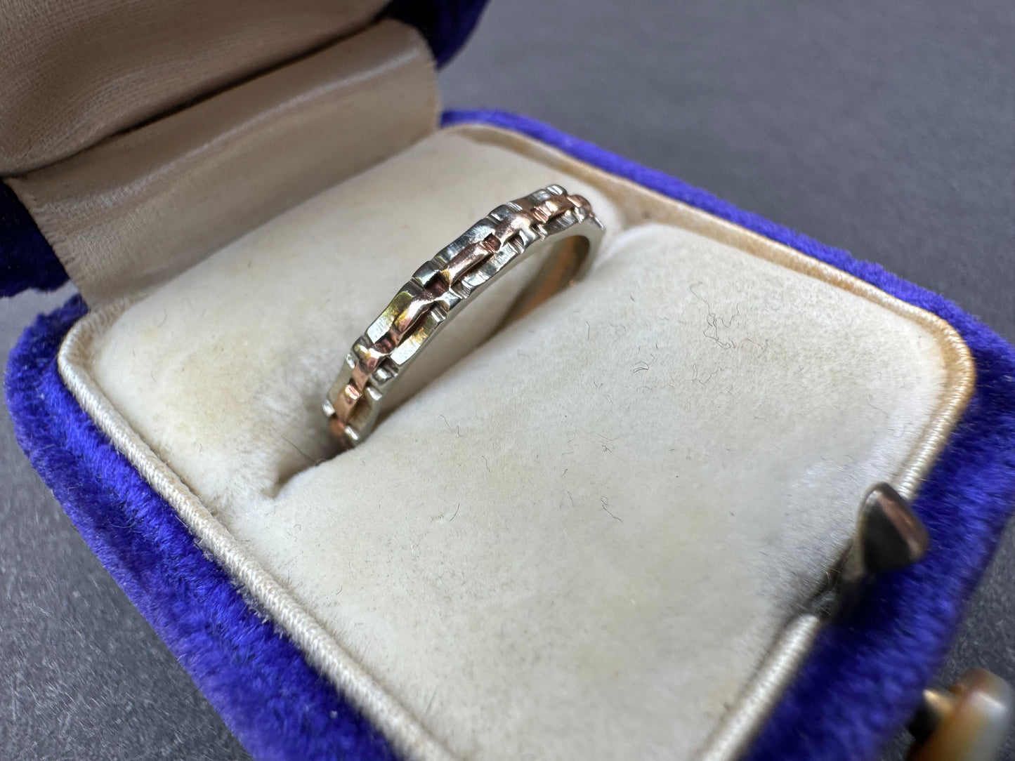 Modern 14k Custom Two Tone Band