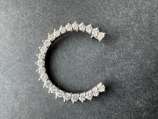 Large Diamond Crescent Pendant
