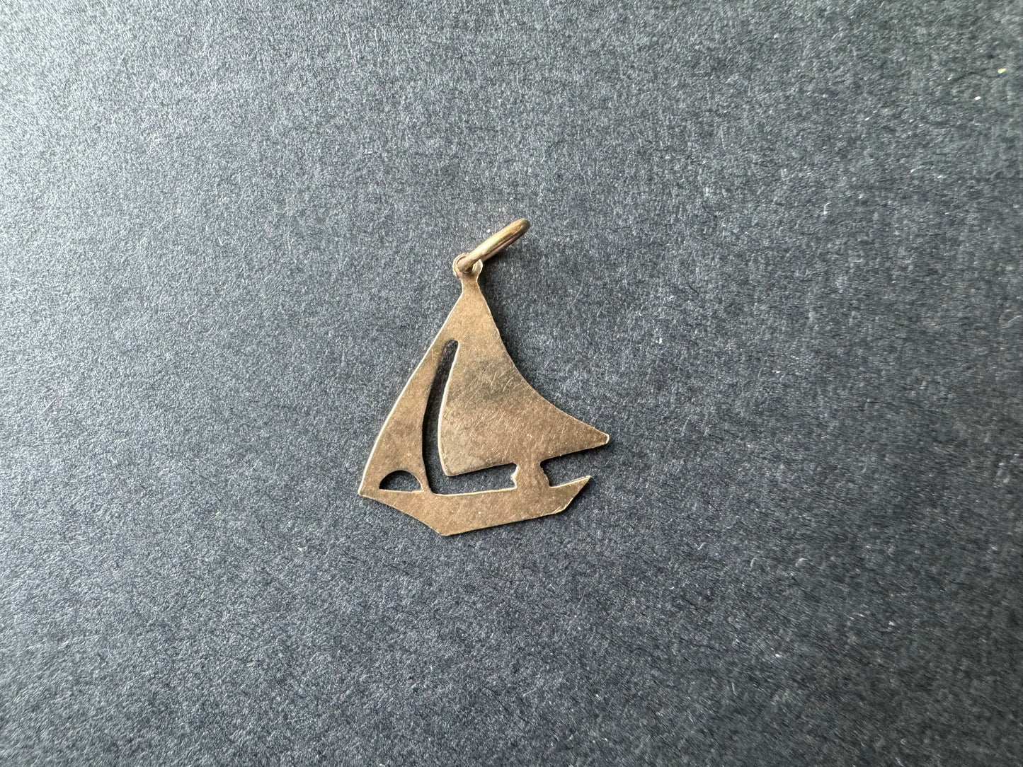 Gold Sailboat Charm