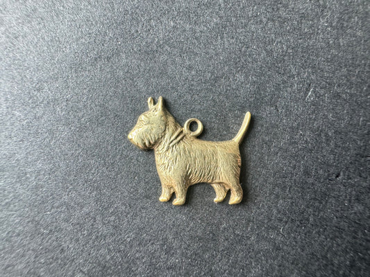 Gold Scottie Charm