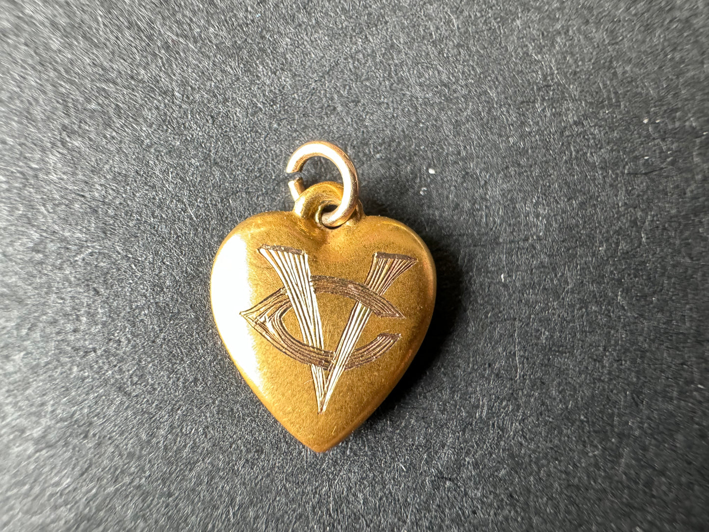 Small Monogrammed Heart Charm