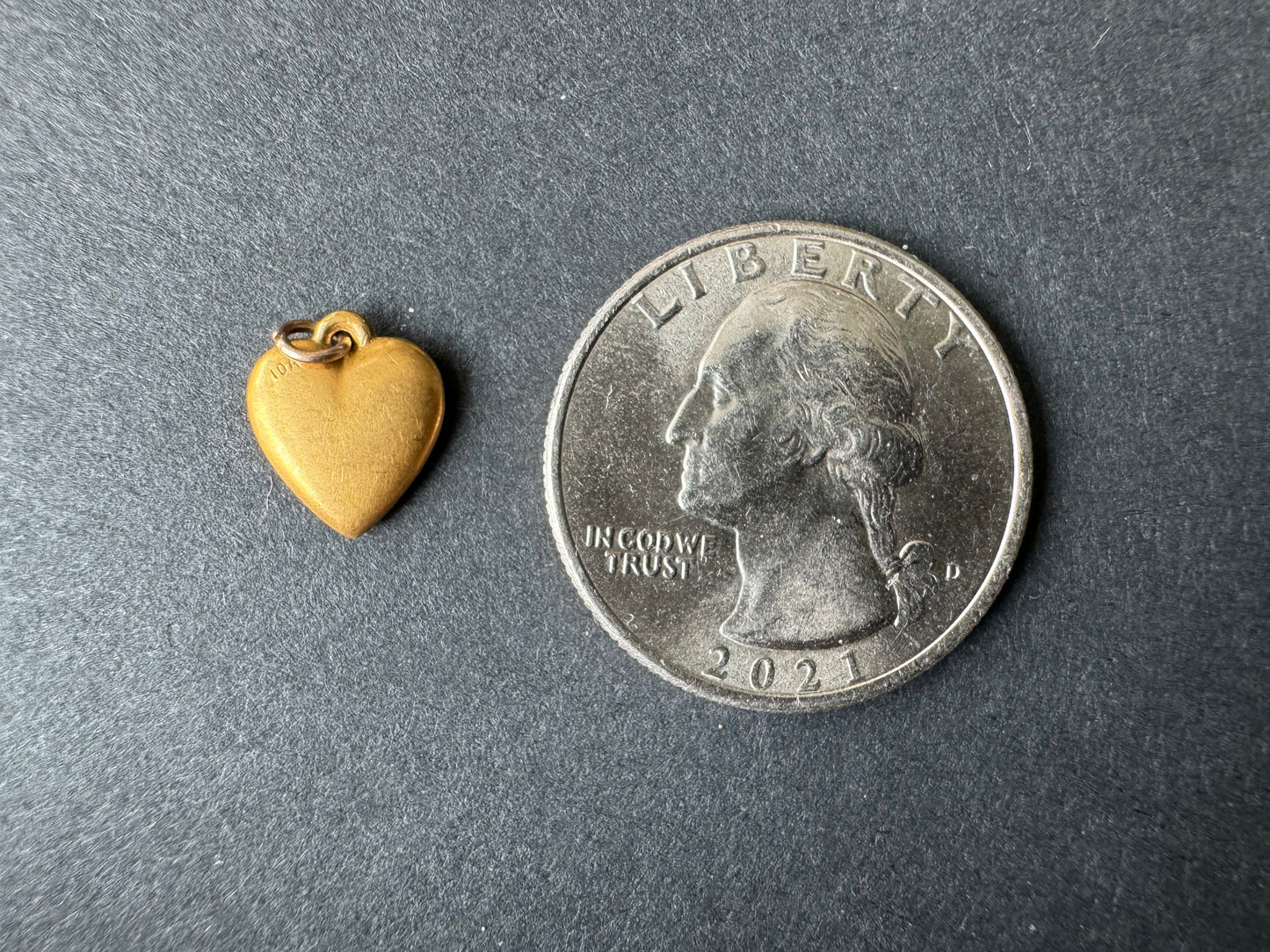 Small Monogrammed Heart Charm