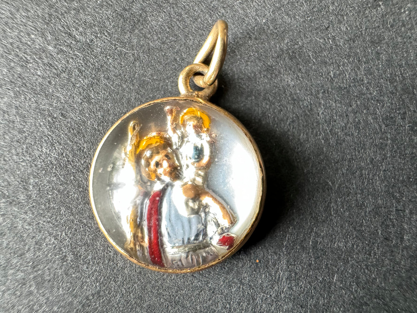 14k Essex Crystal Saint Charm