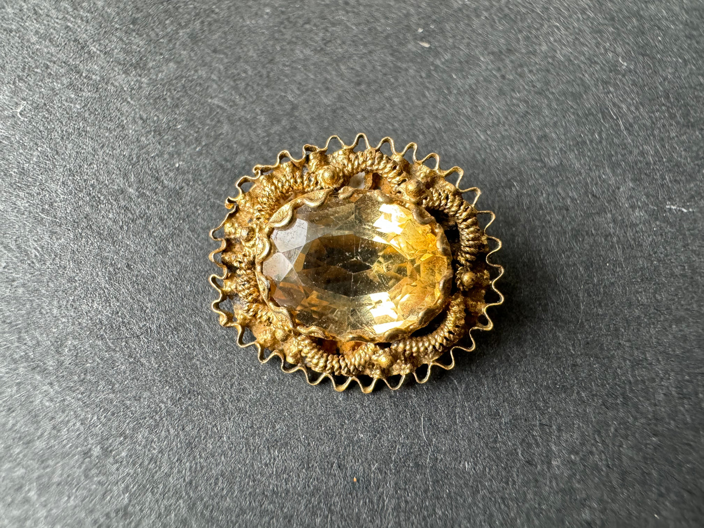 Citrine Brooch