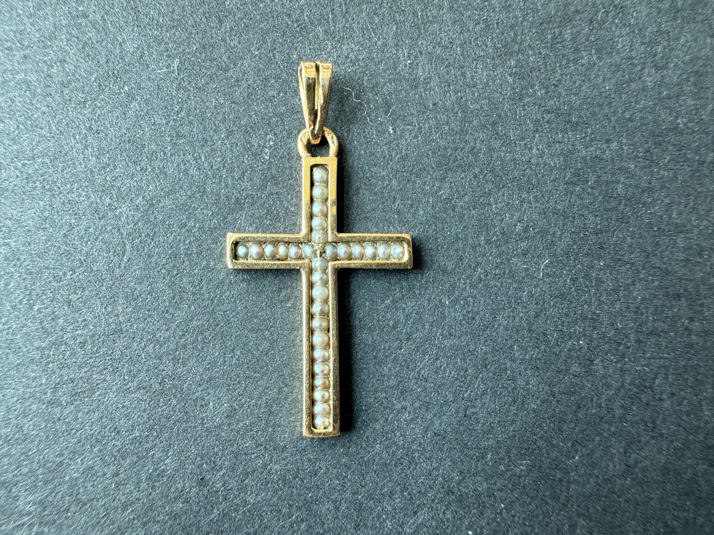 Seed Pearl Cross