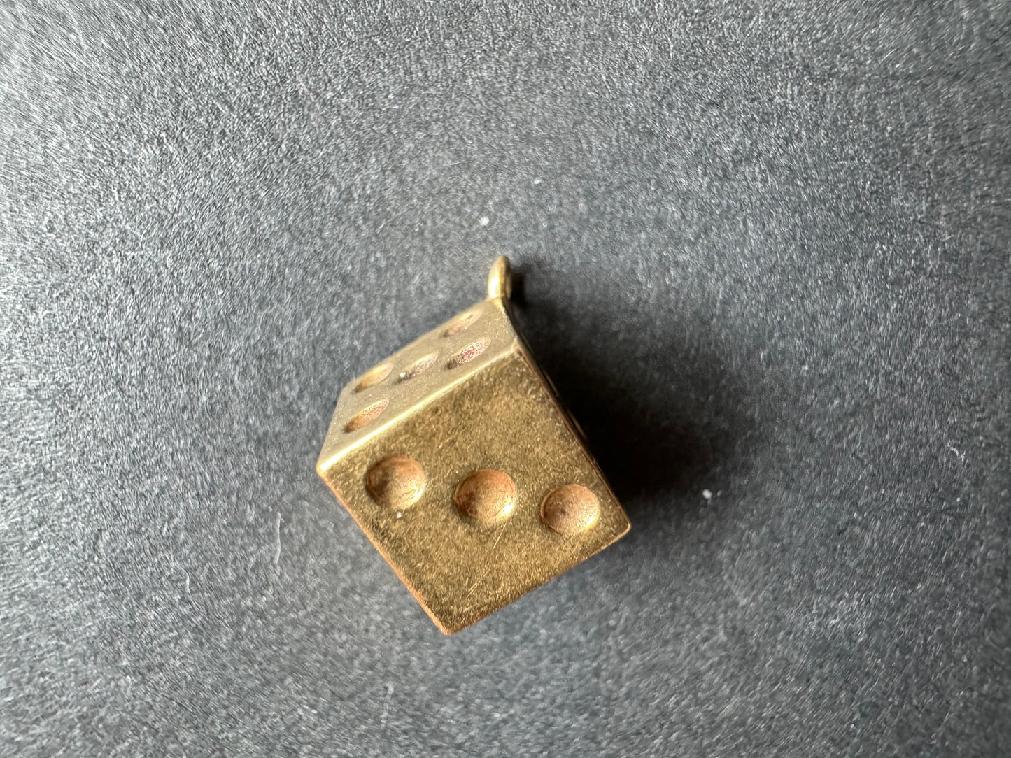 Gold Dice Charm