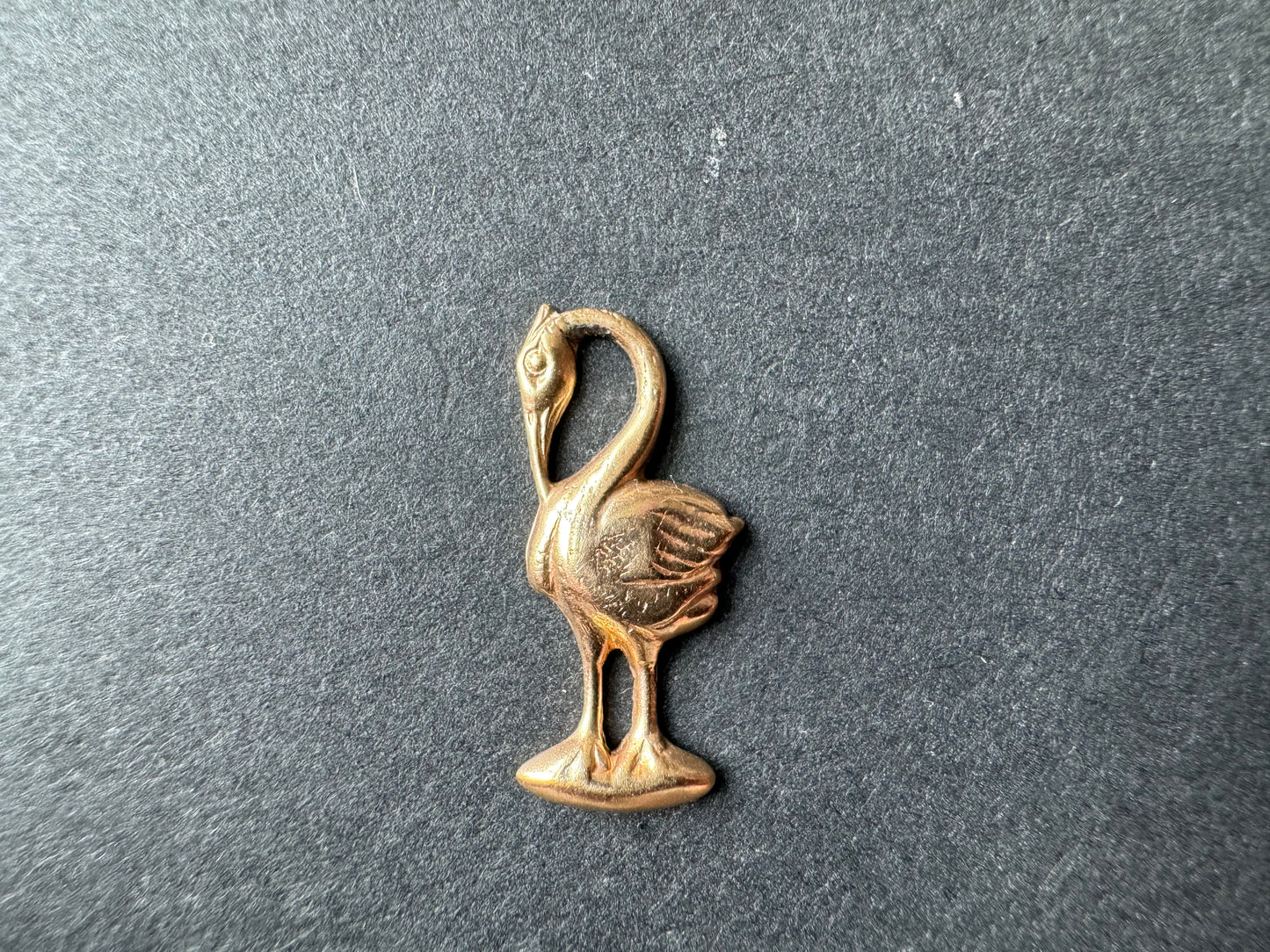 14k Gold Flamingo Charm