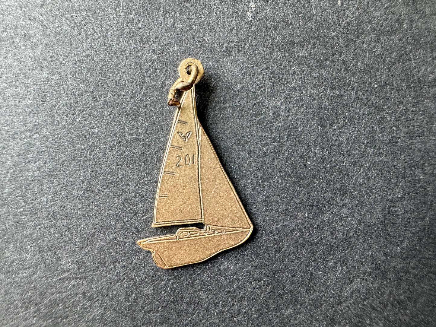 14k Gold Sailboat Charm