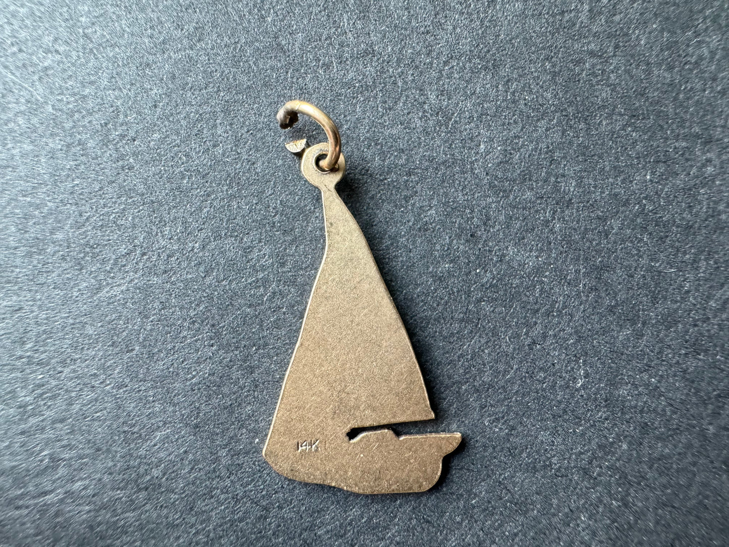 14k Gold Sailboat Charm