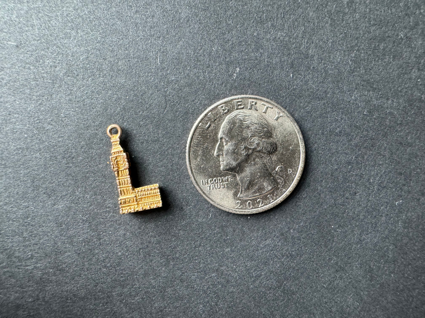 Gold Big Ben Clock Tower Charm