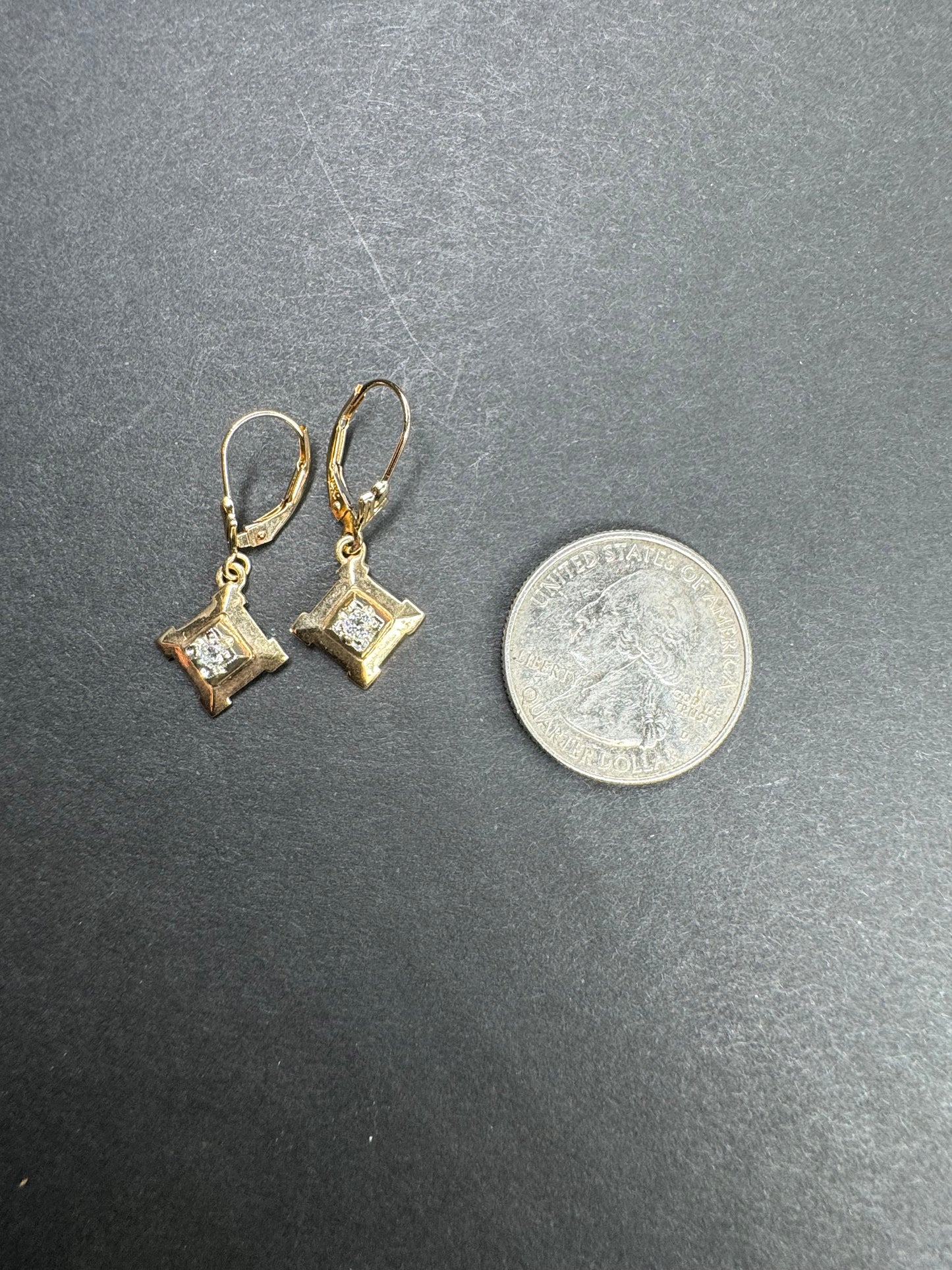 14k 1930s Diamond Earrings