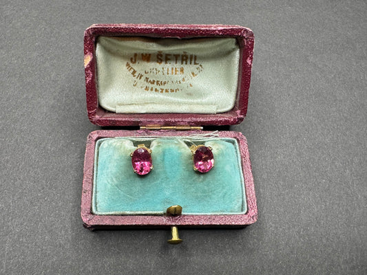 14k Tourmaline Stud Earrings