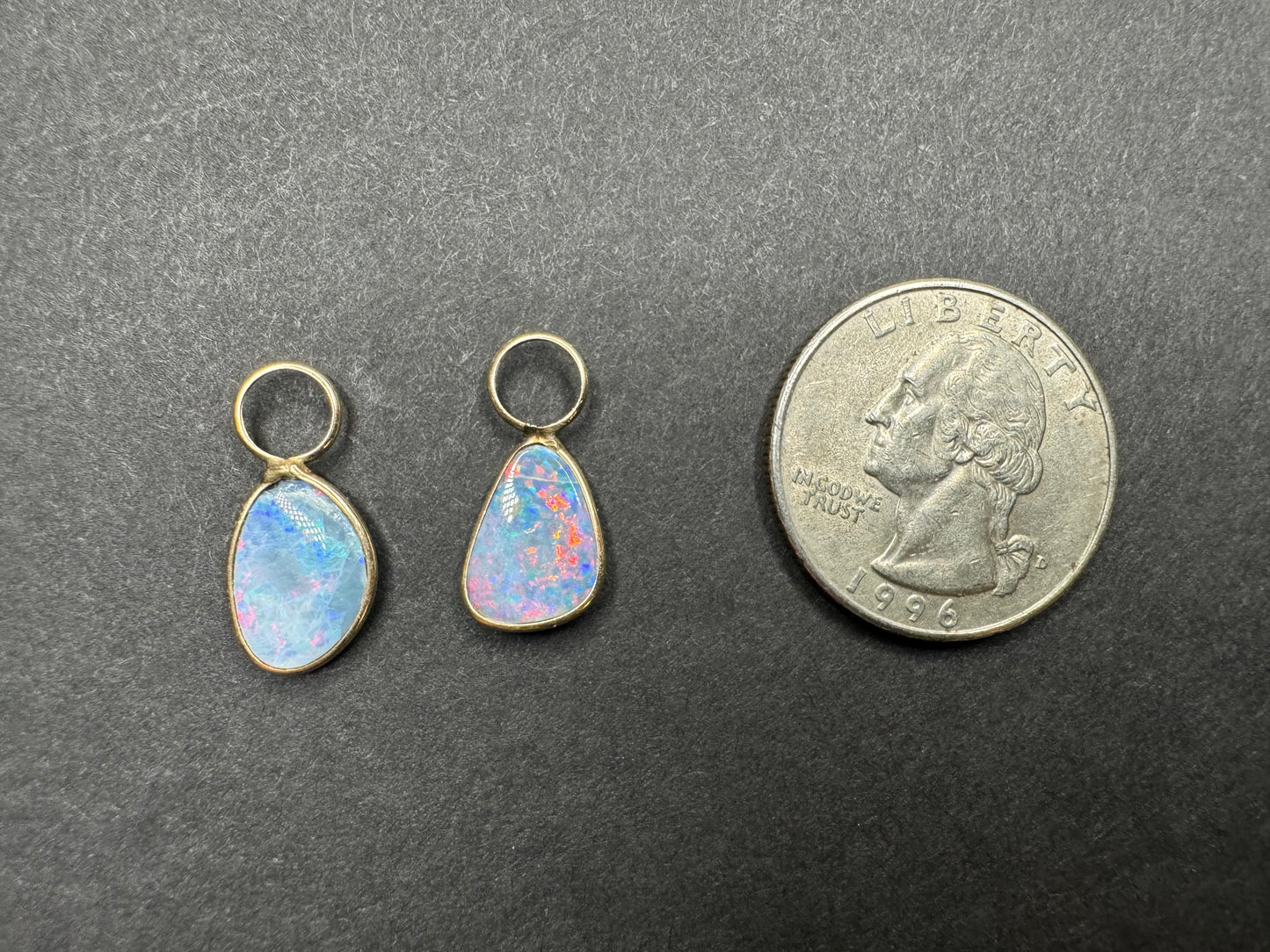 Pair of 14k Opal Dangles